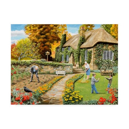 Trevor Mitchell 'Autumn Garden Scene' Canvas Art,24x32